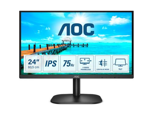 AOC 24 24B2XDA, 1920x1080, IPS 75Hz, HDMI, VGA, DVI, 4ms