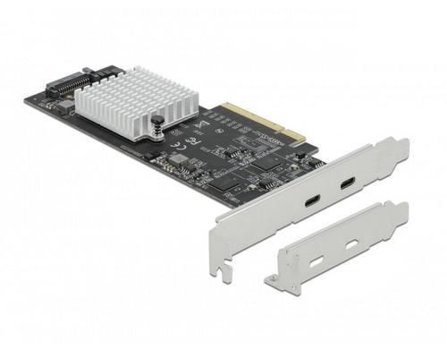 Delock 89009 PCI Express x8 Karte LP 2x extern SuperSpeed USB Type-C 20Gbps