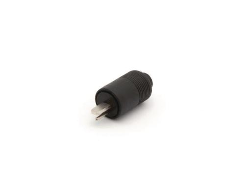 Velleman DIN-Stecker, 2-Polig, schwarz Ltfrei, Schraubanschlsse,CA075T