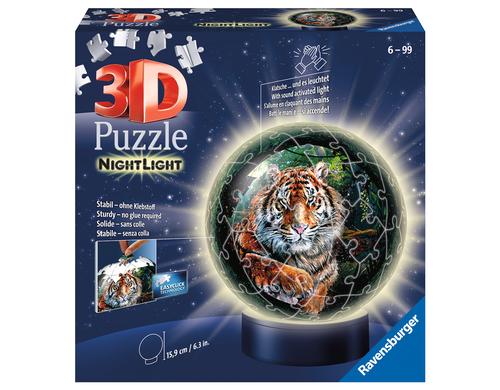 Puzzle 3D Nachtlicht Raubkatzen 72 Teile, Alter: 6-99