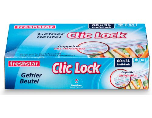 Freshstar Gefrierbeutel 3 Liter  60 Stck 27 x 25 cm