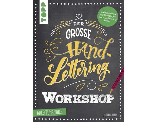 Topp Buch Handlettering Workshop Anleitungsbuch, bungsbuch, Edding Brushpen