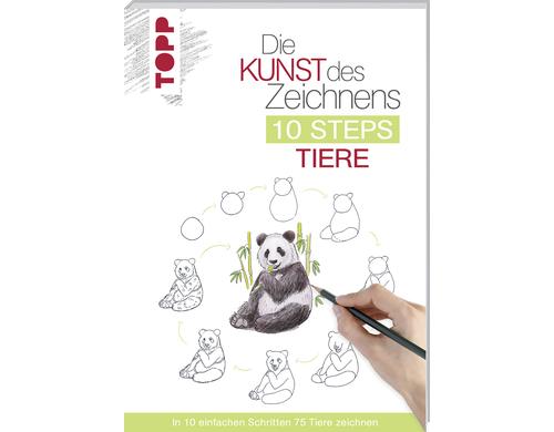 Topp Buch die Kunst des Zeichnens Tiere, 128 Seiten