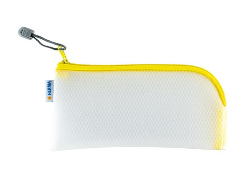 Herma Etui Mesh Bag 23 x 11 cm Material: EVA, Farbe: Gelb