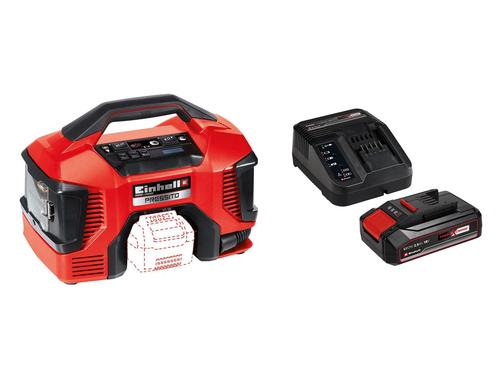 Einhell Hybrid-Kompressor Pressito Kit mit Akku 2.5Ah und Ladegert