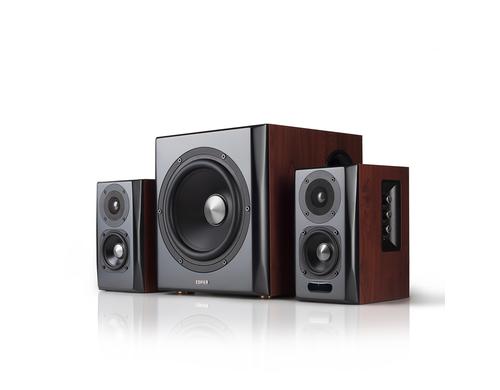 Edifier S350DB, Aktiv Subwoofer, 2xSat-LS Holz, Bluetooth, 2xCinch, 1xOptisch, 1xKoax