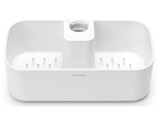 Brabantia Duschablage ReNew White H: 7.5cm, B: 13.3cm, L: 24.4cm