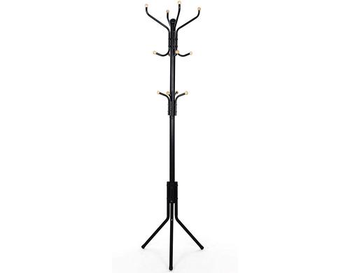 Songmics Kleiderstnder Schwarz, 182 cm Metall, D: Boden 44 cm