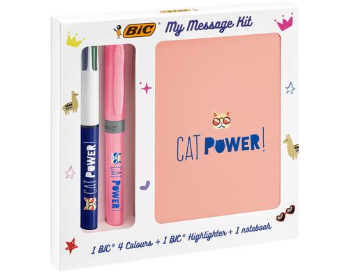 Bic My Catpower Box Diverse Schreiber, Notizbuch