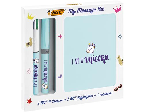 Bic My Unicorn Box Diverse Schreiber, Notizbuch