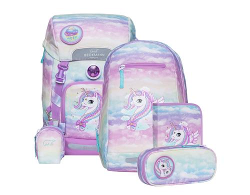 Beckmann Schulrucksack Classic Set Unicorn, 6-teilig