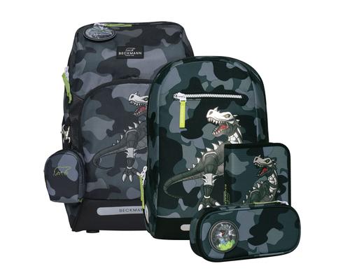 Beckmann Schulrucksack Active Air FLX Set Camo Rex, 6-teilig