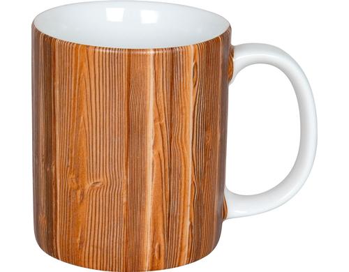 Knitz Tasse Wooden Texture Fassungsvermgen 300ml