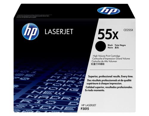 HP Toner 55X - Black (CE255X) Seitenkapazitt ~ 12'500 Seiten