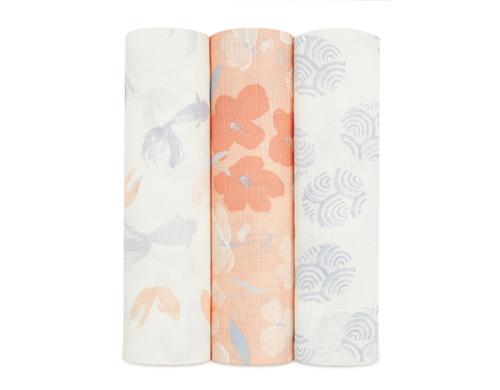 Aden + Anais Mulltuch Koi pond 120x120 cm / 3er Pack