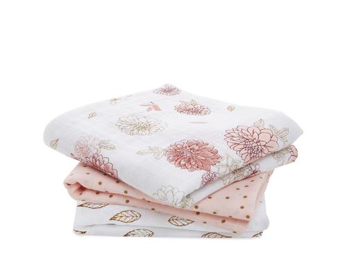 Aden + Anais Mulltuch Dahlias 70x70 cm / 3er Pack