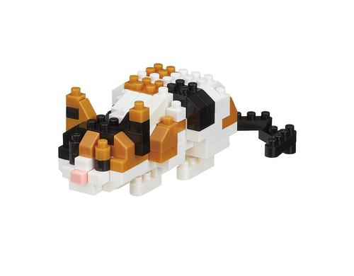 Mini NANOBLOCK Cat breed calico cat Level 2