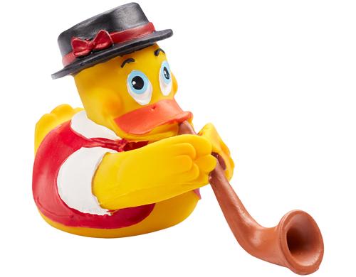 Lanco Badeente Alphorn Kautschuk, Gelb, 14 x 6.5 x 9 cm