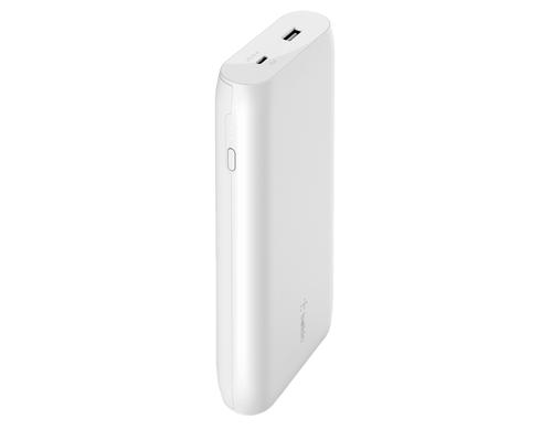 Belkin Powerbank Boost Charge USB-C PD 20k 30W, inkl. USB-C-Kabel 15cm, weiss