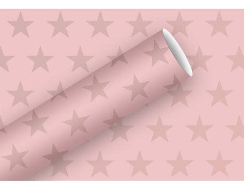 B+C Geschenkpapier Stars Puder 1.5 m x 70 cm, 83 g/m2