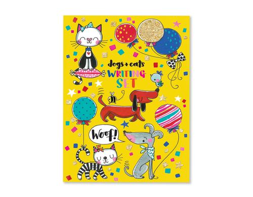 Rachel Ellen Briefpapierset Hunde u. Katzen 160x220mm, 30 Bltter, 20 Kuvert, 1 Sticker