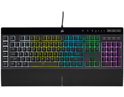 Corsair K55 RGB PRO CH Layout, 5Z RGB, Rubber Dome