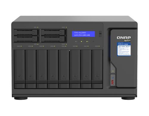 QNAP NAS TVS-h1288X-W1250-16G, 12-bay Intel Xeon CPU W-1250 6 cores 3.3GHz, 16GB