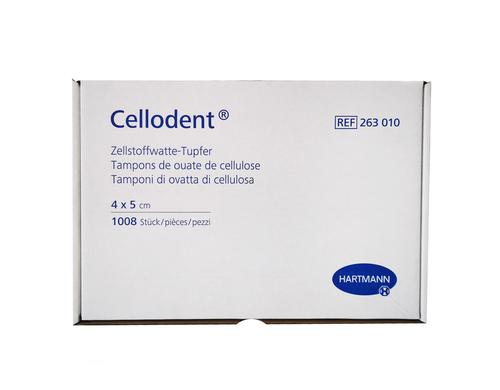 Cellodent Zellstoffwatte-Tupfer gebleicht 4 x 5 cm, unsteril, Pack  1008 Stck