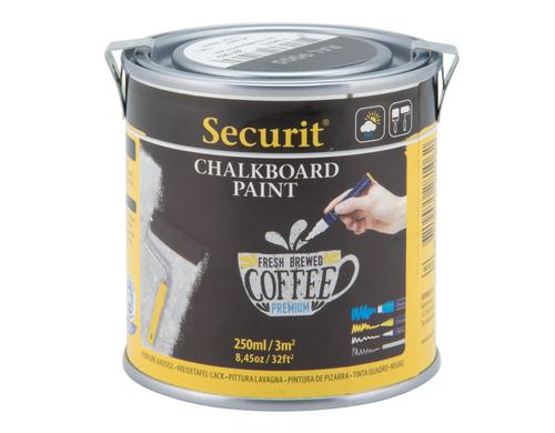 Securit Kreidetafellack schwarz 250ml wasserbasierte Acrylfarbe