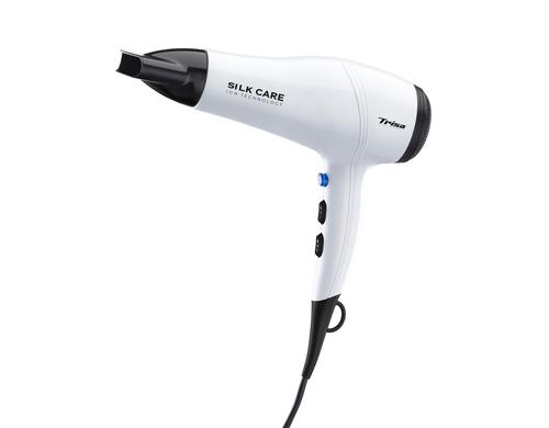 Trisa Haartrockner Silk Care weiss Haartrockner mit Ionen-Technologie