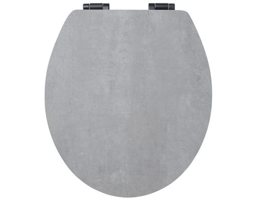 diaqua WC-Sitz Troyes, Slow Down Beton grau, MDF - FSC 100%