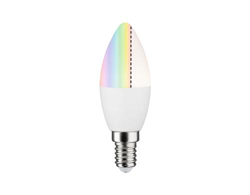 Paulmann LED Filament Zigbee Kerze E14 6.3W 470lm RGBW matt, Dimmbar