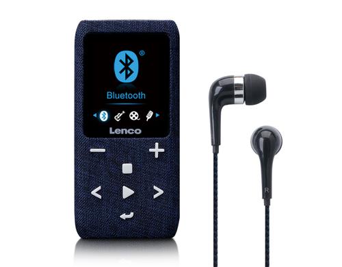 Lenco Xemio-861, MP3 Player, 8GB, blau 1.8 TFT Display, SD Slot bis zu 64GB