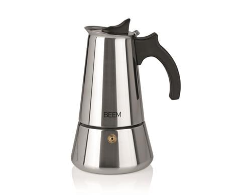 Espressokocher edelstahl 300 ml edelstahl/schwarz