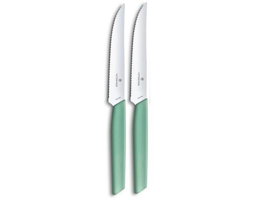 Victorinox Swiss Modern Steak-/Pizzamesser 2 Stk., mint-grn, PP Copolymere