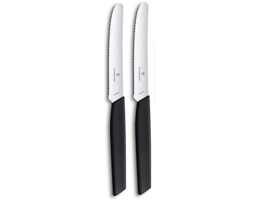 Victorinox Swiss Modern Tafelmesser 2 Stk., schwarz, PP Copolymere