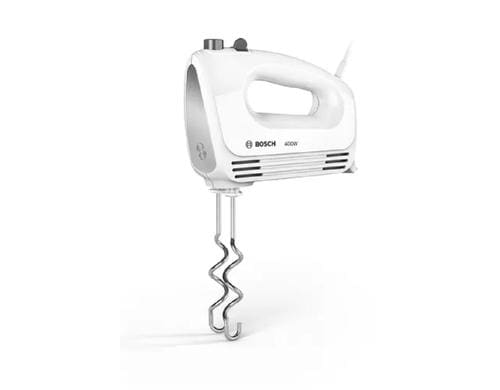 Bosch Handrhrer MFQ24200 400W, weiss, 4 Stufen, Besen, Knethaken