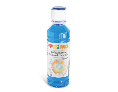 Primo Wasserklebstoff farbig 240ml, cyanblau