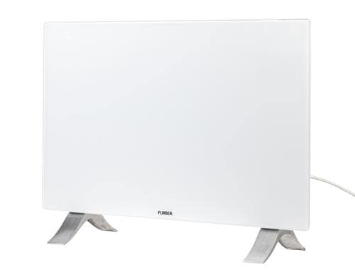 FURBER Konvektor SURYA 15 Weiss Glasfront,1500W,Smart-Life App, LED Display