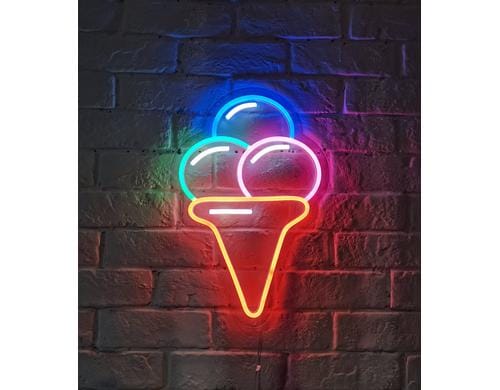 Vegas Lights Symbol Eis 24x36cm, mit 5v USB-Kabel