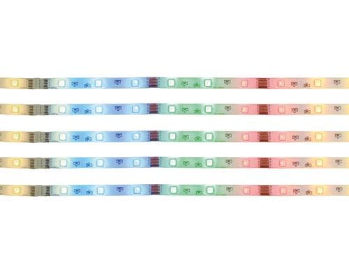 Nve LED Stripe RGB 5 Set 5x100cm 5x LED RGB, Total 24W, inkl. Fernbedienung