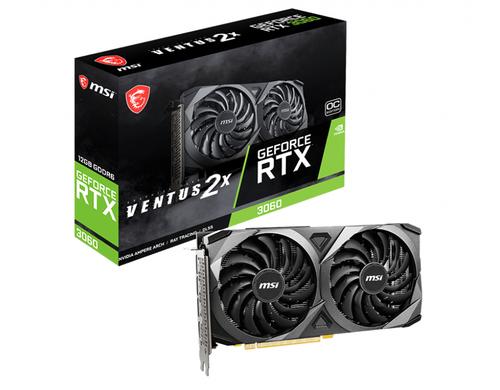 MSI RTX3060 Ventus 2X OC, 12GB GeForce RTX3060, 3x DP, 1x HDMI