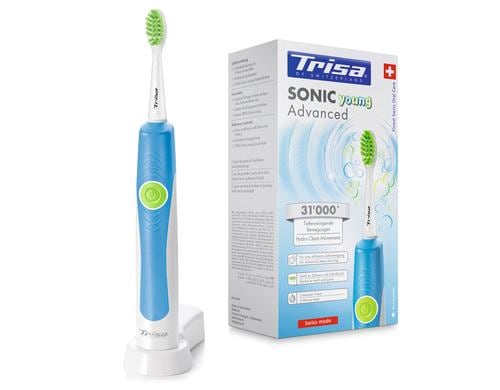 Trisa Zahnbrste Sonic Advanced Young blau, Schall