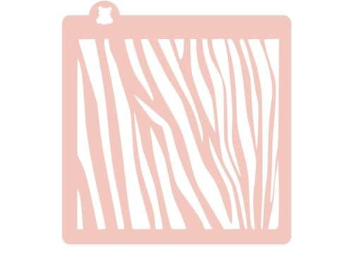 Cut my Cookies Schablone Zebra 14 cm x 14 cm, Mylar