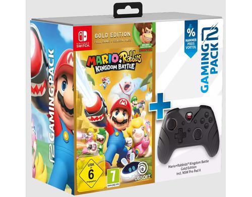 Mario&Rabbids Gold Ed,r2g Wirless Pro Pad X Gaming Controller+Game, 7+