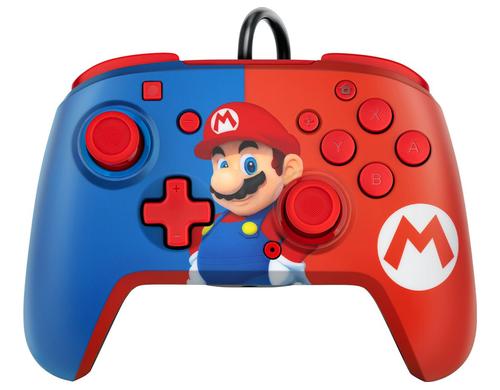 PDP Switch Faceoff Del.+ Audio Ctrl. Mario Controller Faceoff Mario