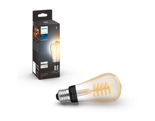 Philips Hue White Ambiance E27 Einzelpack Edison ST64 Filament 300lm