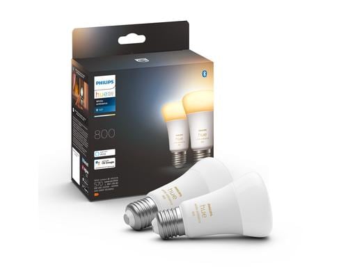 Philips Hue White Ambiance E27 Dopelpack 2x570lm 60W