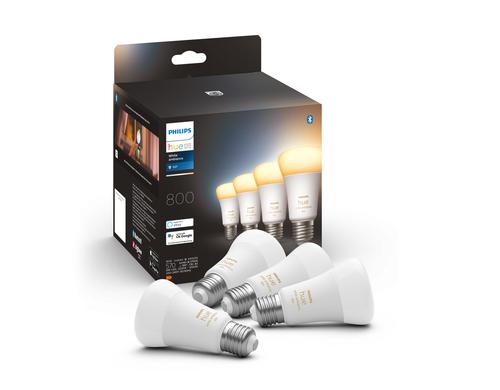 Philips Hue White Ambiance E27 Viererpack 4x570lm 60W