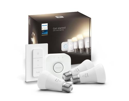 Philips Hue White E27 3er Starter Set inkl. DimmerSwitch 3x1050lm 75W